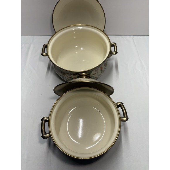 Mikasa Grande Chef Silk Bouquet Cooking Pots With Lids - Made in Japan - Picture 3 of 16